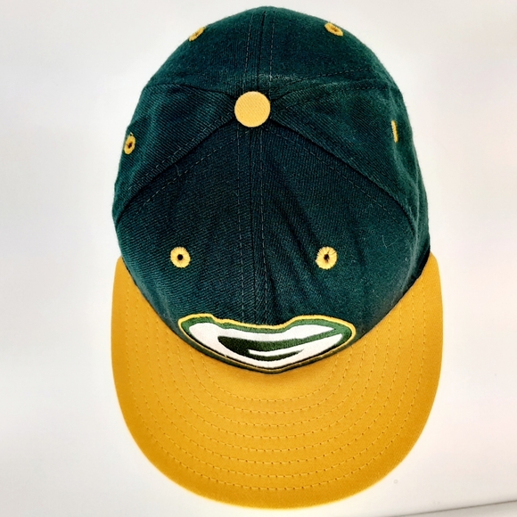 VINTAGE Green Bay Packers NFL New Era Fitted Cap Hats Size 7 1/8 USA Made - Picture 3 of 12